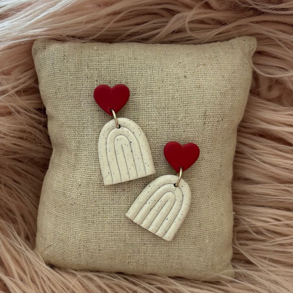 Heart and Rainbow Earrings